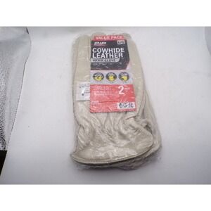 PIP Cowhide Leather Work Gloves 2 Pair Value Pack Tan Large 68-161T/L‎ Keystone